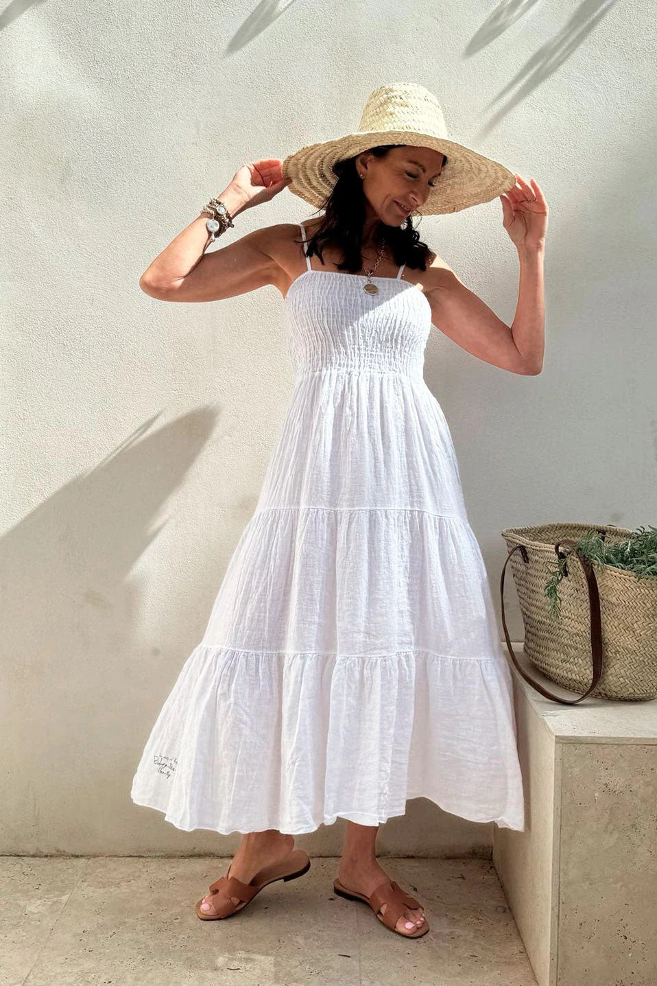 DRESS LINEN, BAROSSA - WHITE