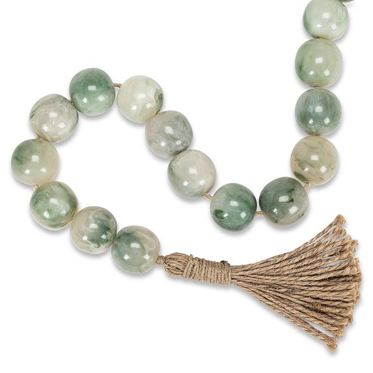 BEAD GARLAND, SMOOTH BALL - JADE