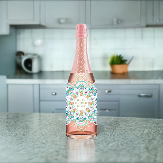 CHAMPAGNE CARD - BIRTHDAY, PATTERN