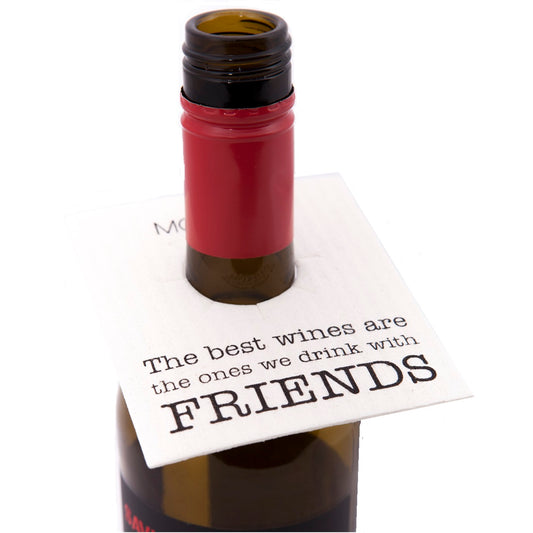 WINE BOTTLE NECK TAG - CONGRATULATIONS