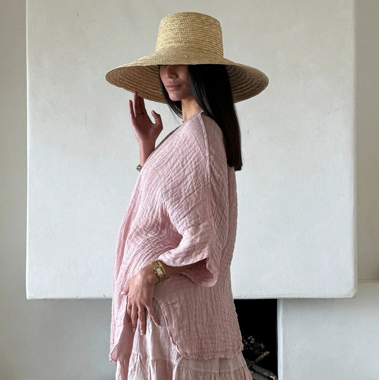 JACKET LINEN, CASTILLO - LIGHT PINK