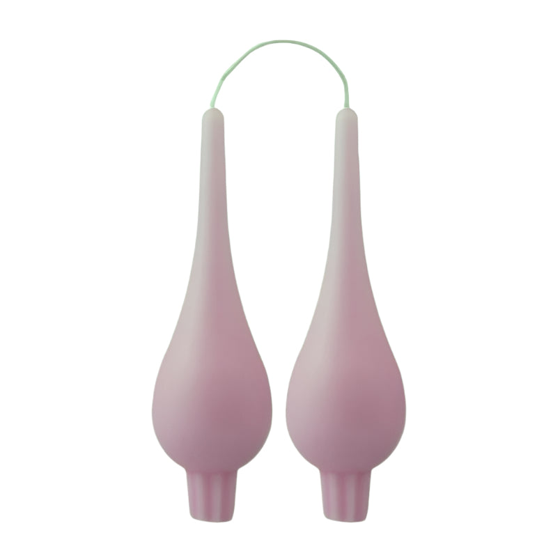 DANISH CANDLE, DROP SHAPE - ROSE