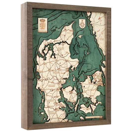 MAP, FRAMED - DENMARK (S)