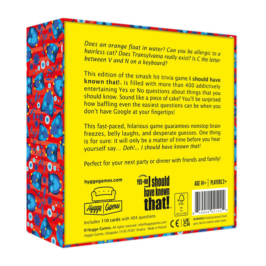 I SHOULD HAVE KNOWN THAT - TRIVIA GAME