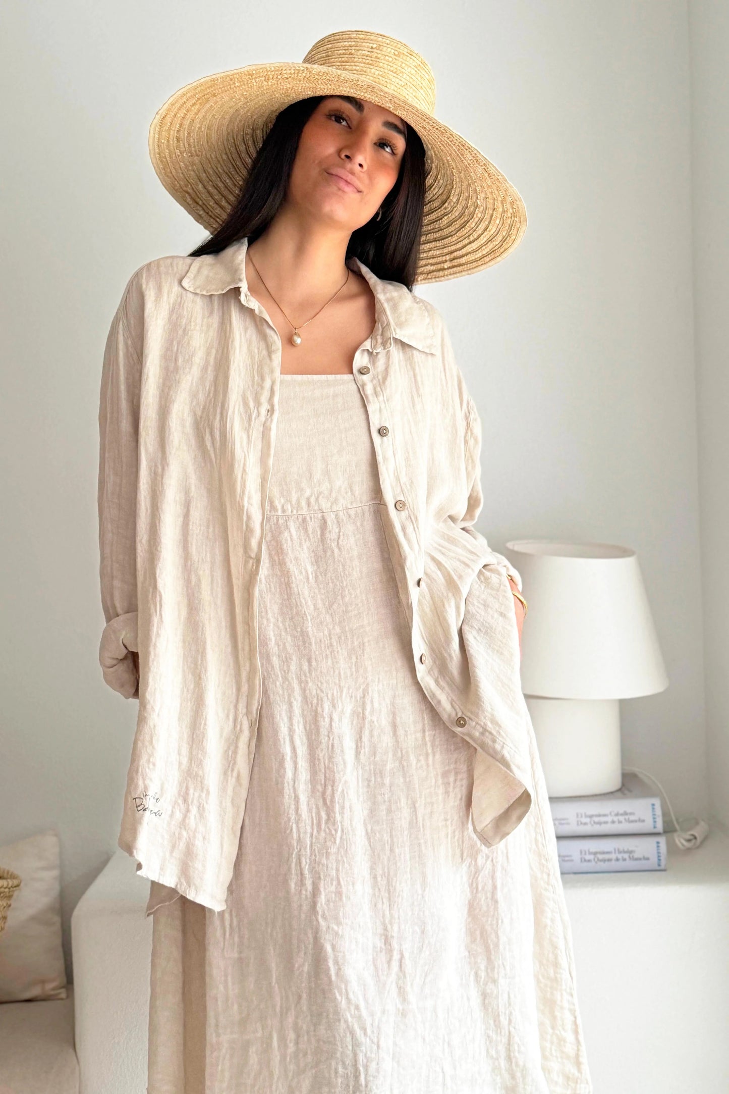 SHIRT LINEN, EASY DAYS - SAND