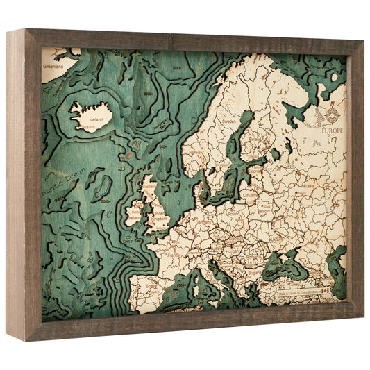 MAP, FRAMED - EUROPE