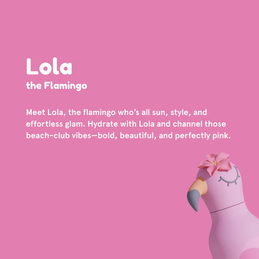 BESTIE WATER BOTTLE - FLAMINGO