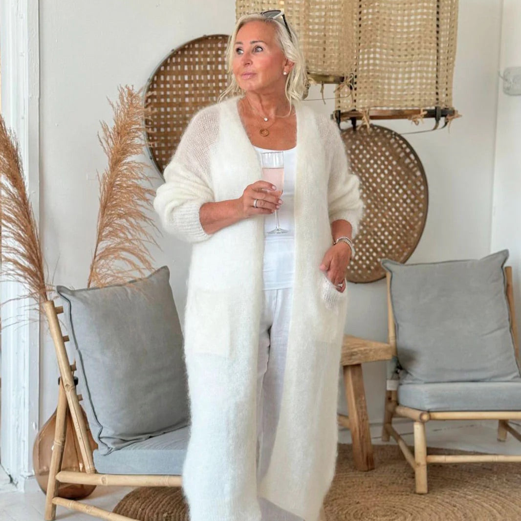CARDIGAN, FOREVER IN LOVE - OFFWHITE