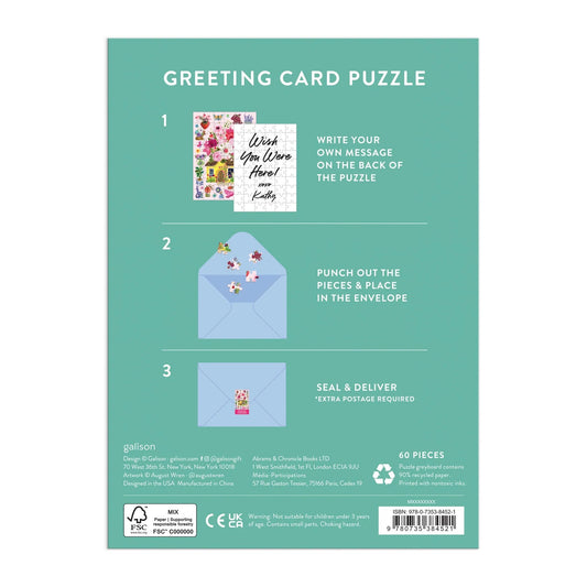 GREETING CARD PUZZLE - BUZZY BOUQUETS