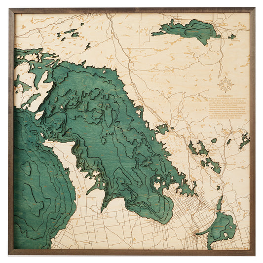 MAP, FRAMED - GEORGIAN BAY