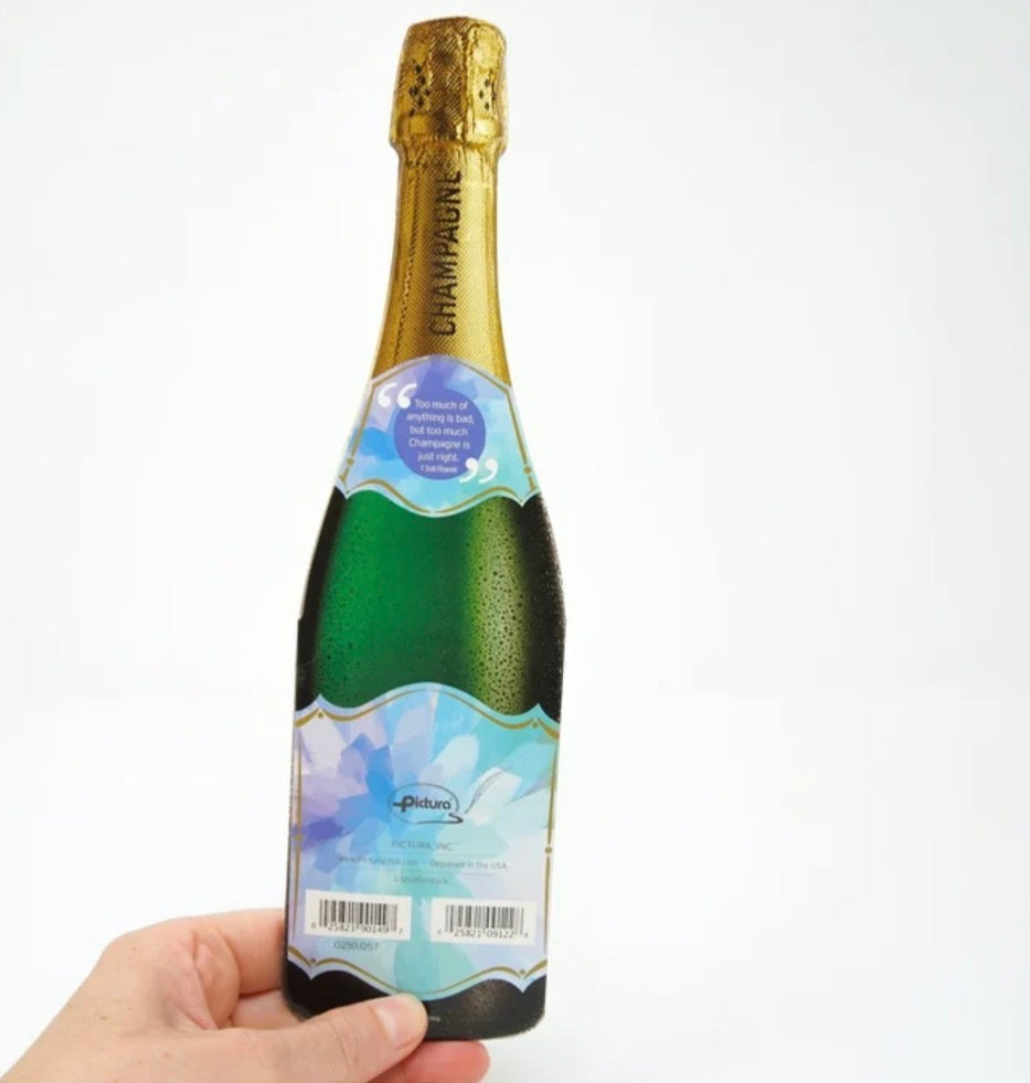 CHAMPAGNE CARD - HAPPY BD AGE 50