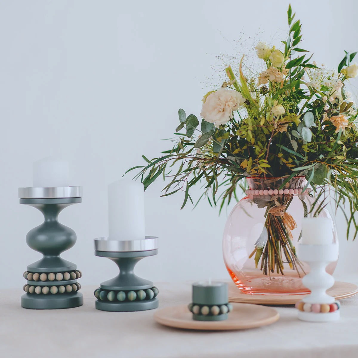 CANDLEHOLDER - AARIKKA KEISARINNA, SAGE