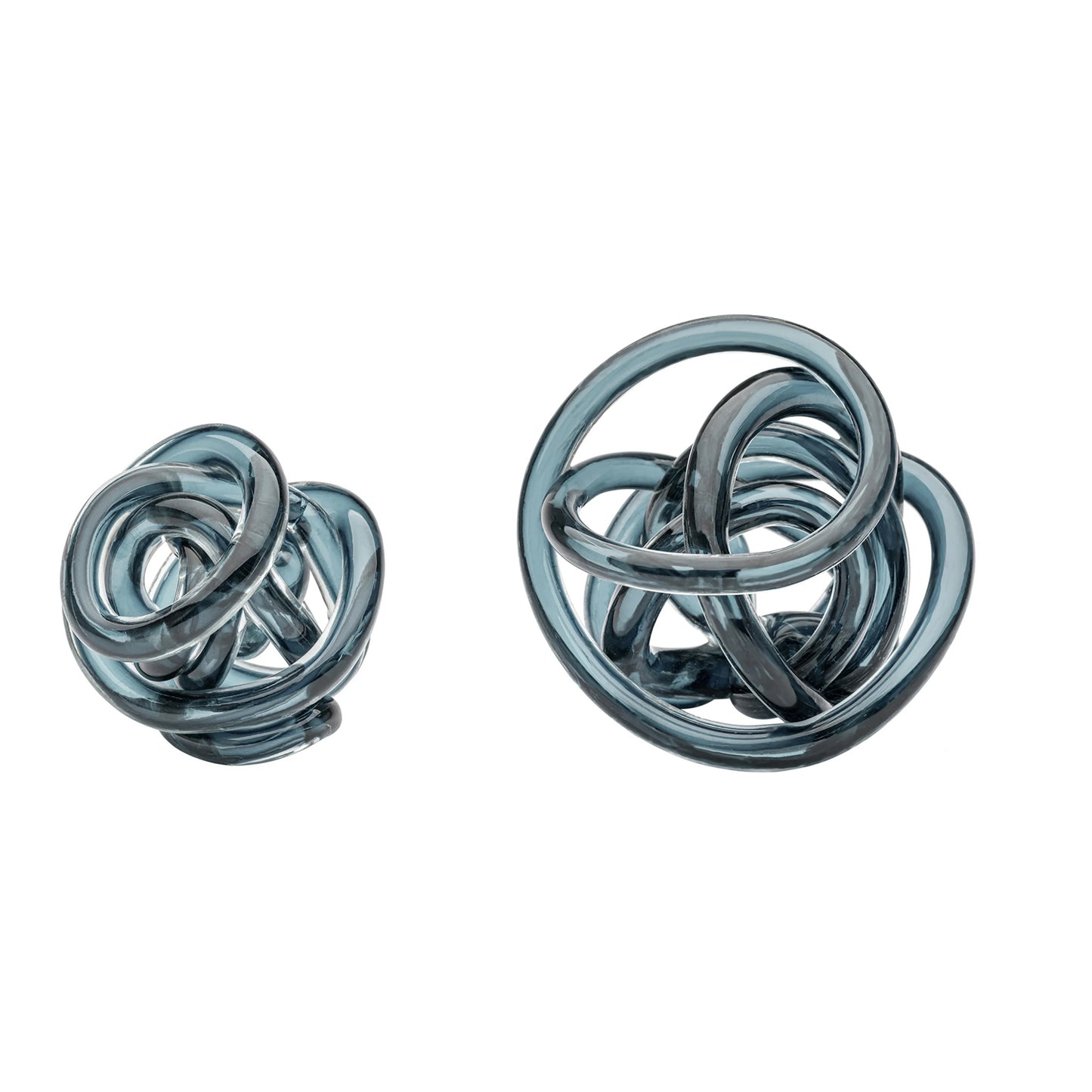 KNOT, ORBIT GLASS - SLATE BLUE