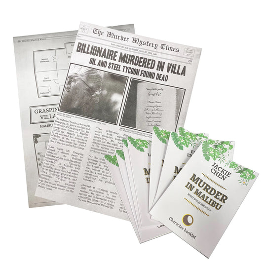 MURDER MYSTERY GAME, TUBE - MALIBU