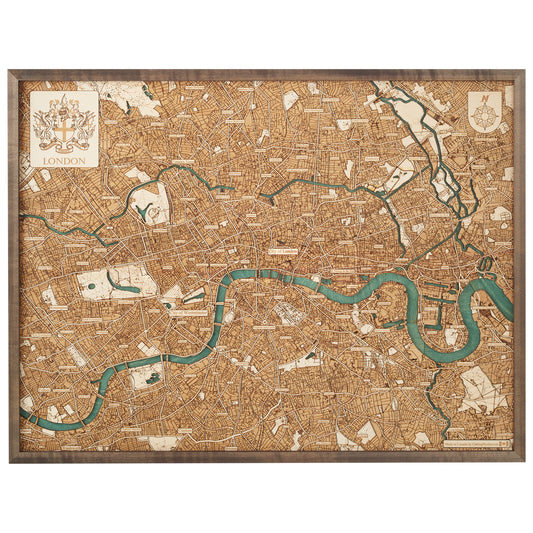 MAP, FRAMED - LONDON