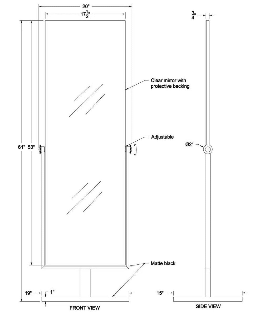 30% OFF! FLOOR MIRROR SAMMY