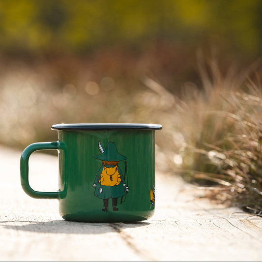 MOOMIN MUG (BIG), ENAMEL - SNUFKIN