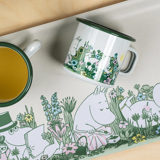 MOOMIN MUG (BIG), ENAMEL - IN THE GARDEN