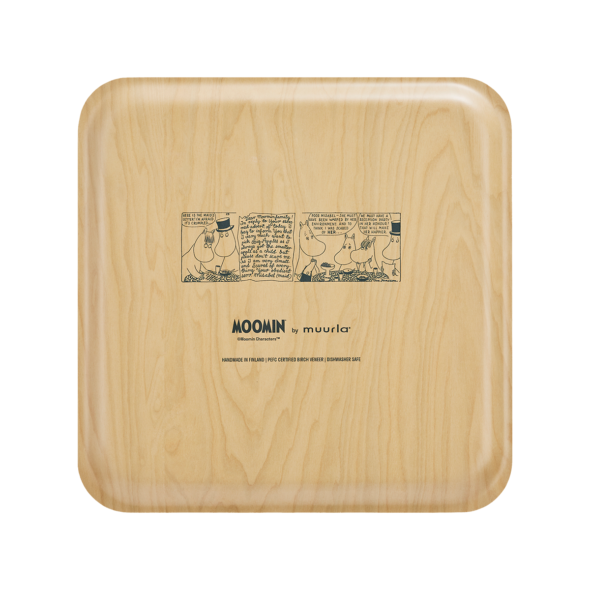 MOOMIN TRAY, COFFEE TIME - SQUARE