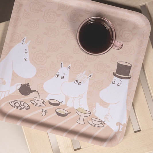 MOOMIN TRAY, COFFEE TIME - SQUARE