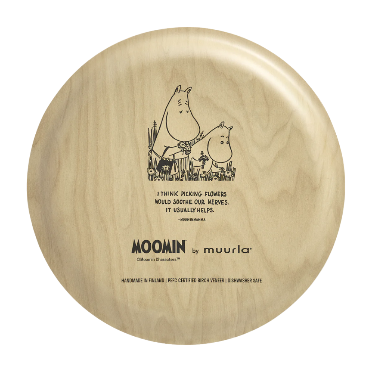 MOOMIN TRAY, FLOWERS - ROUND, SMALL