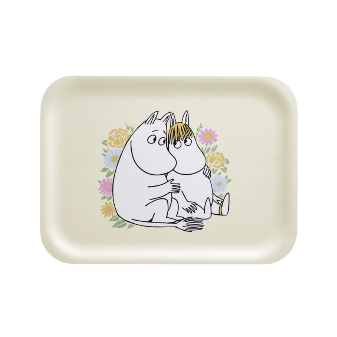 MOOMIN TRAY, FLOWERS - YELLOW, SMALL