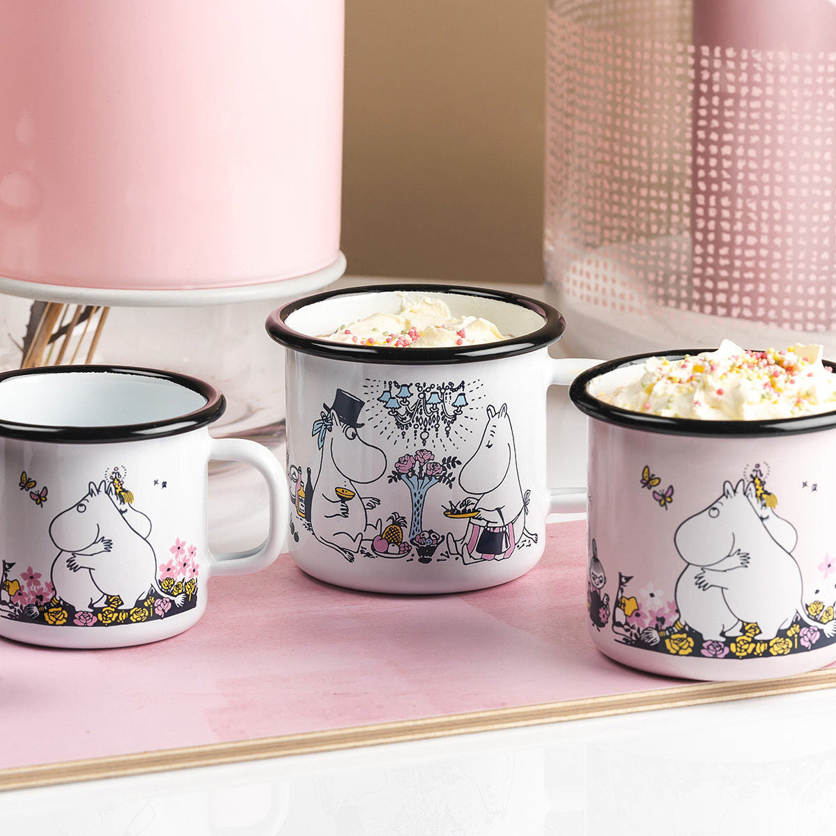 MOOMIN MUG (BIG), ENAMEL - DATE NIGHT