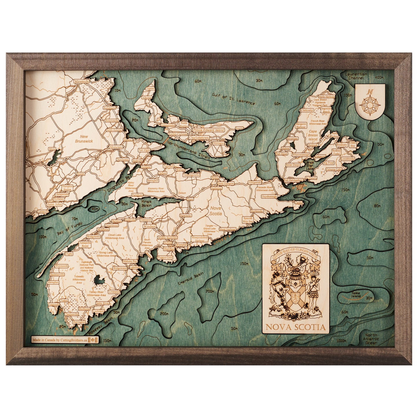 MAP, FRAMED - NOVA SCOTIA