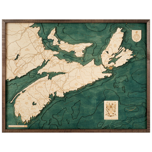 MAP, FRAMED - NOVA SCOTIA