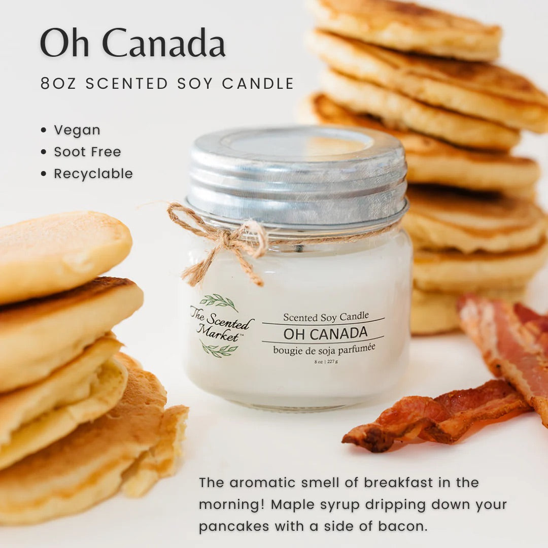 CANDLE (SOY WAX) - OH CANADA 8oz