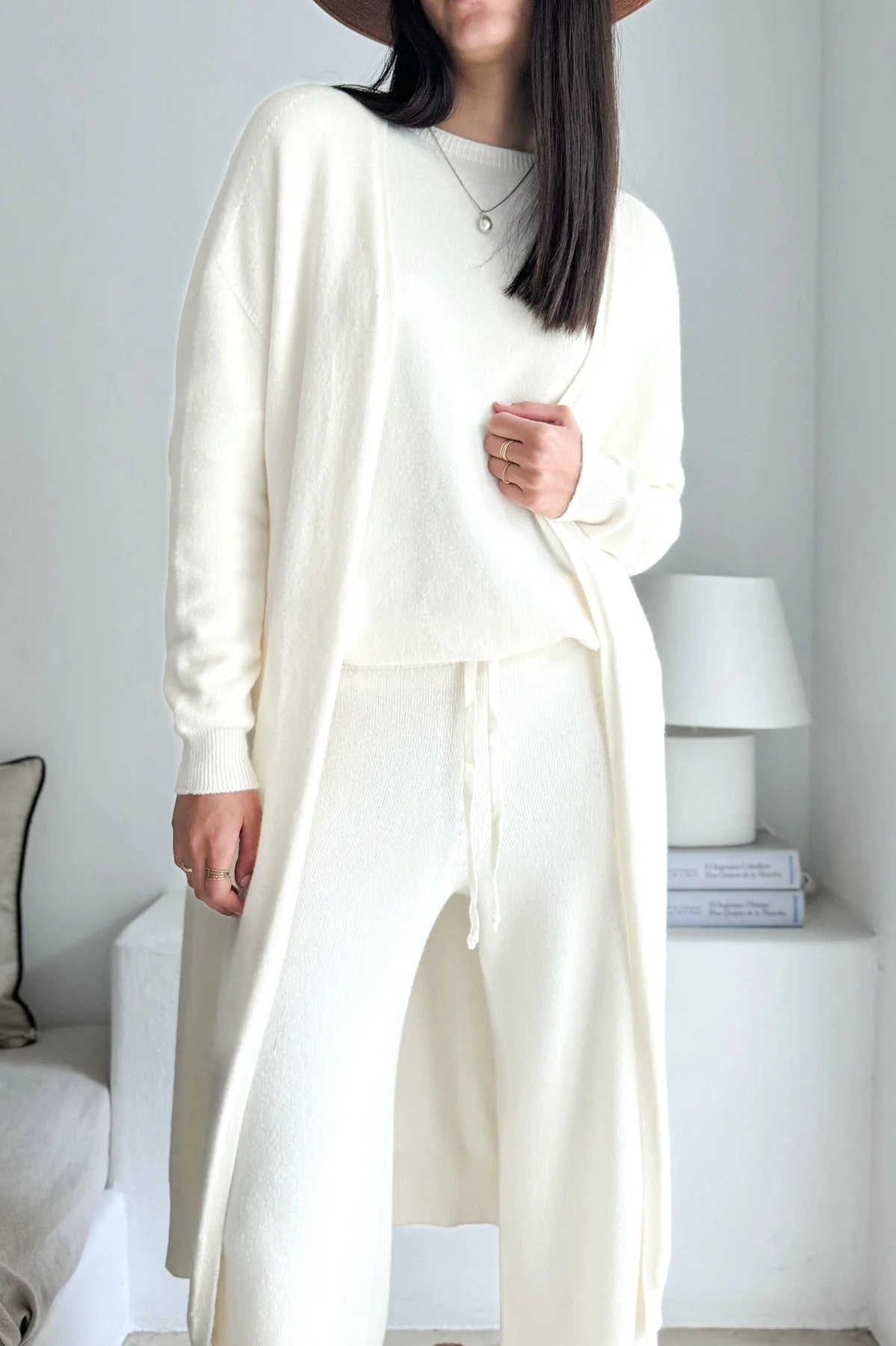 LOUNGE WEAR, CARDIGAN - WRAP YOURSELF, OFF-WHITE