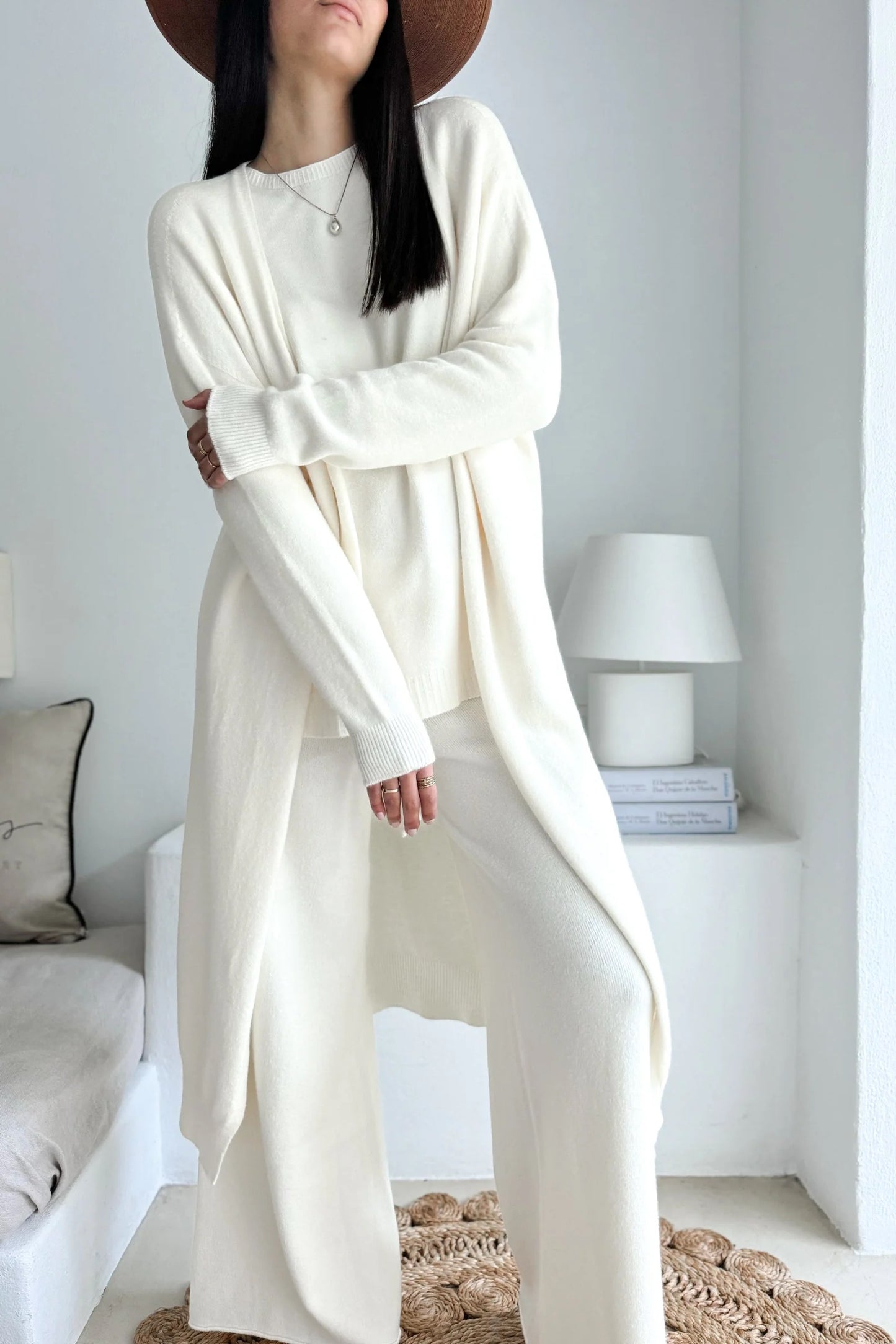LOUNGE WEAR, CARDIGAN - WRAP YOURSELF, OFF-WHITE