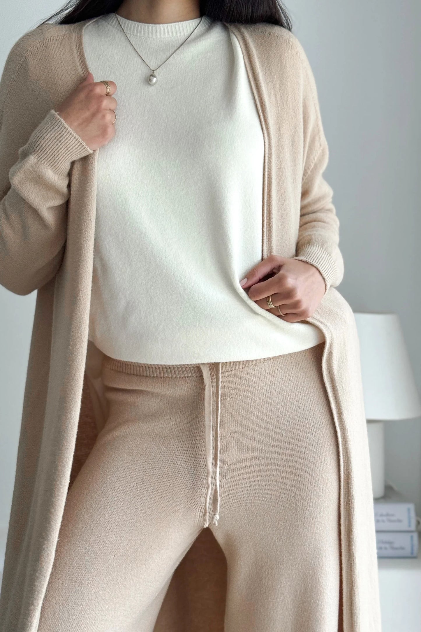 LOUNGE WEAR, CARDIGAN - WRAP YOURSELF, BEIGE