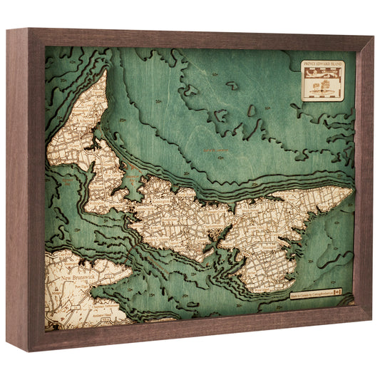 MAP, FRAMED - P.E.I.