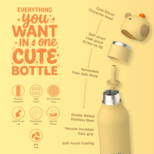 BESTIE WATER BOTTLE - CAPYBARA