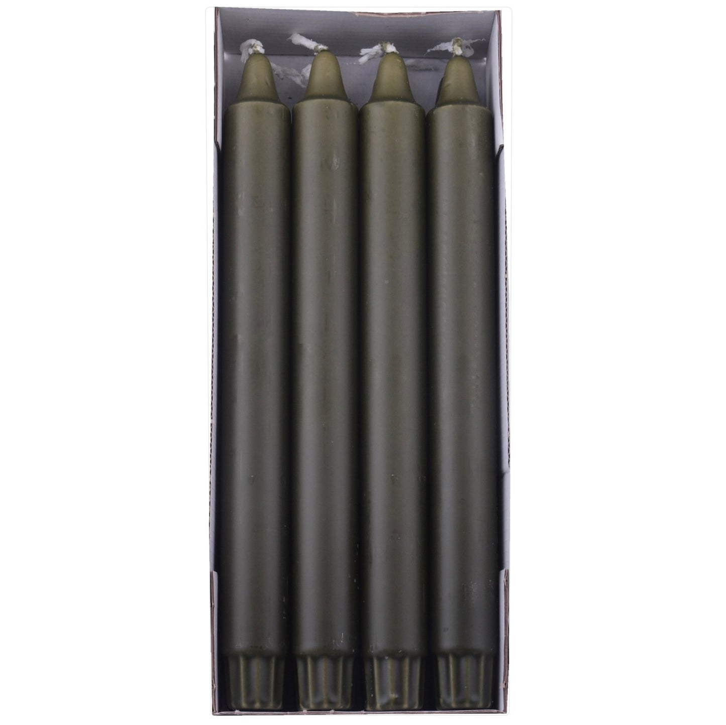 DANISH CANDLE, PILLAR - OLIVE 10"H