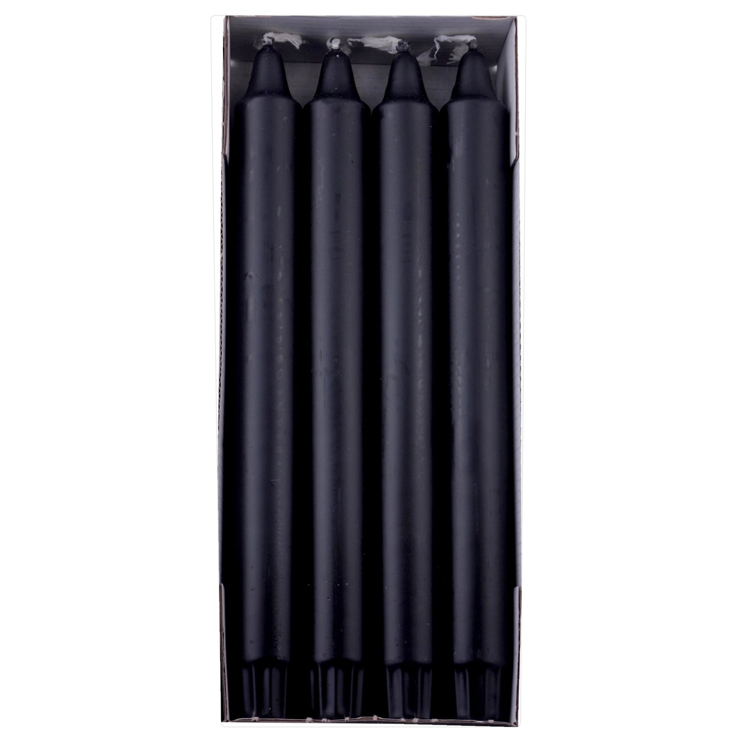 DANISH CANDLE, PILLAR - BLACK 10"H