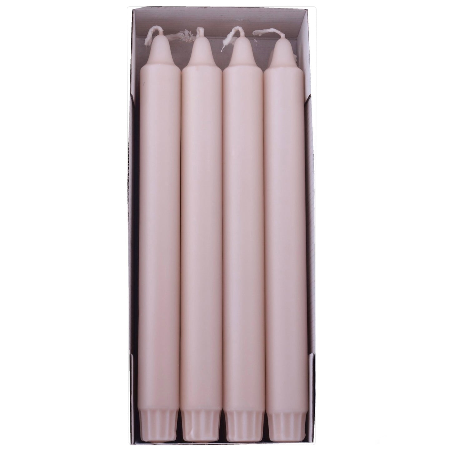 DANISH CANDLE, PILLAR - SOFT ROSE 10"H