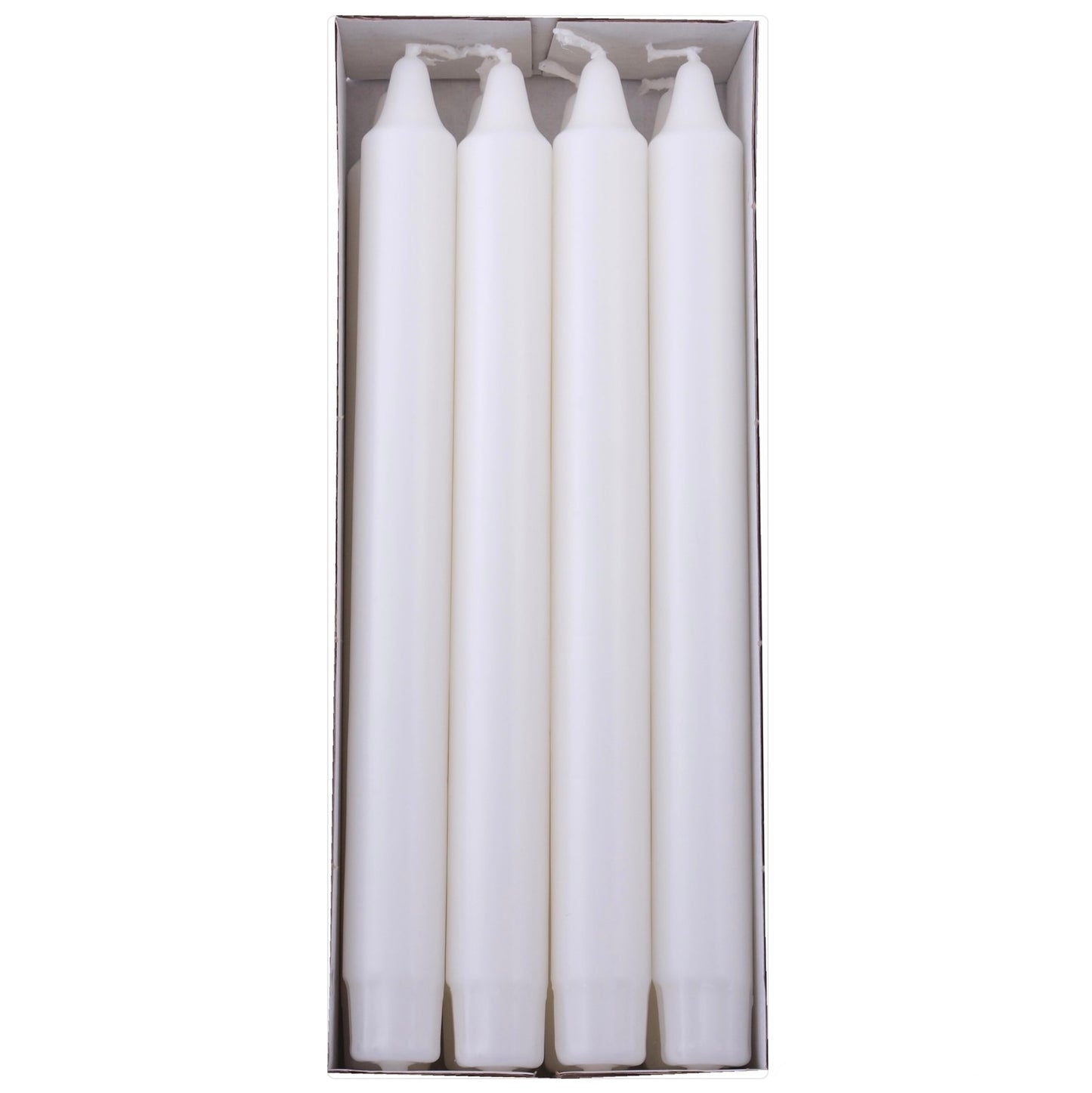 DANISH CANDLE, PILLAR - WHITE 10"H