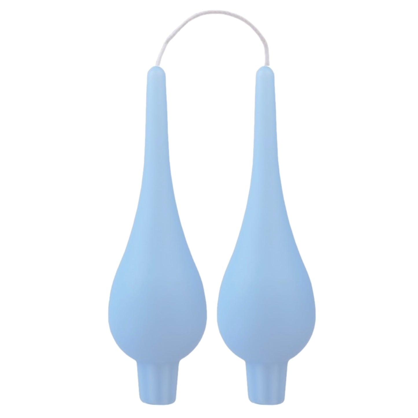 DANISH CANDLE, DROP SHAPE - ICE BLUE