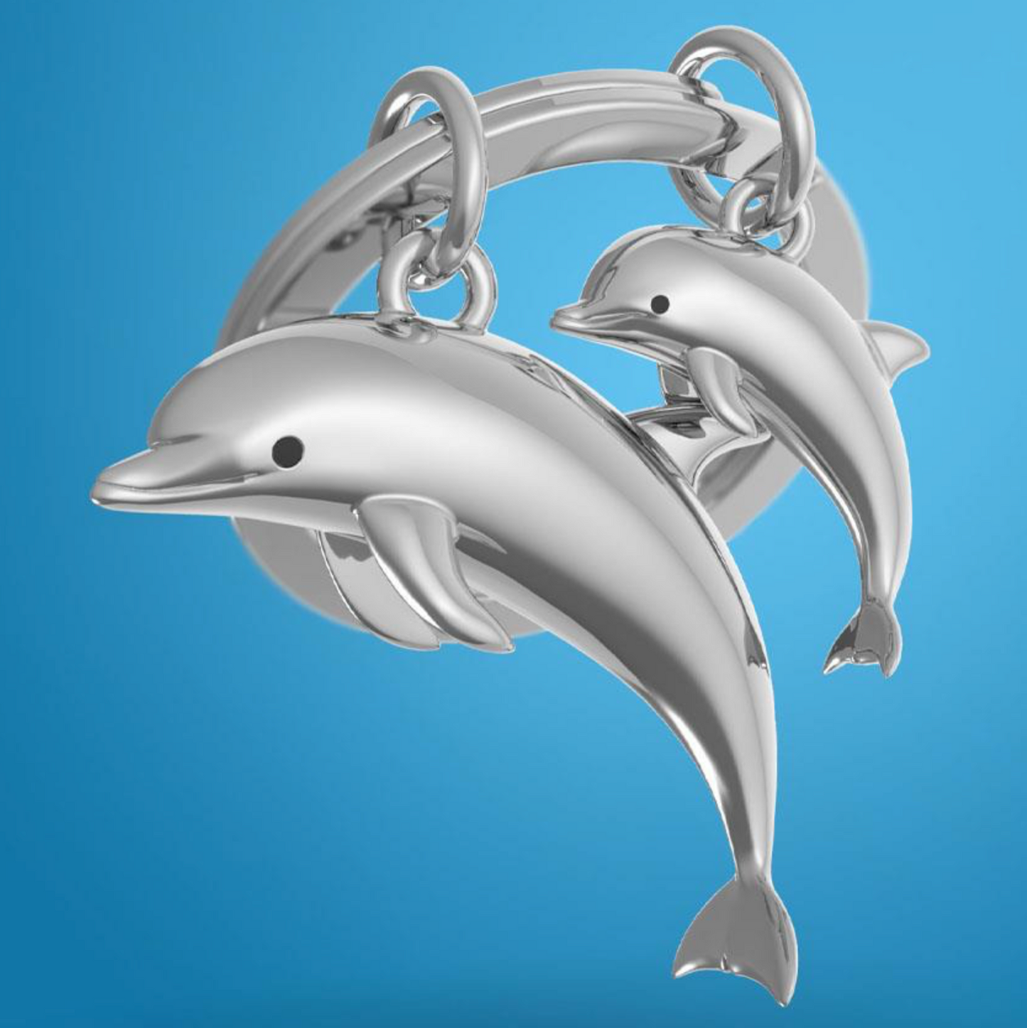 KEY CHAIN - DOLPHIN FAMILY