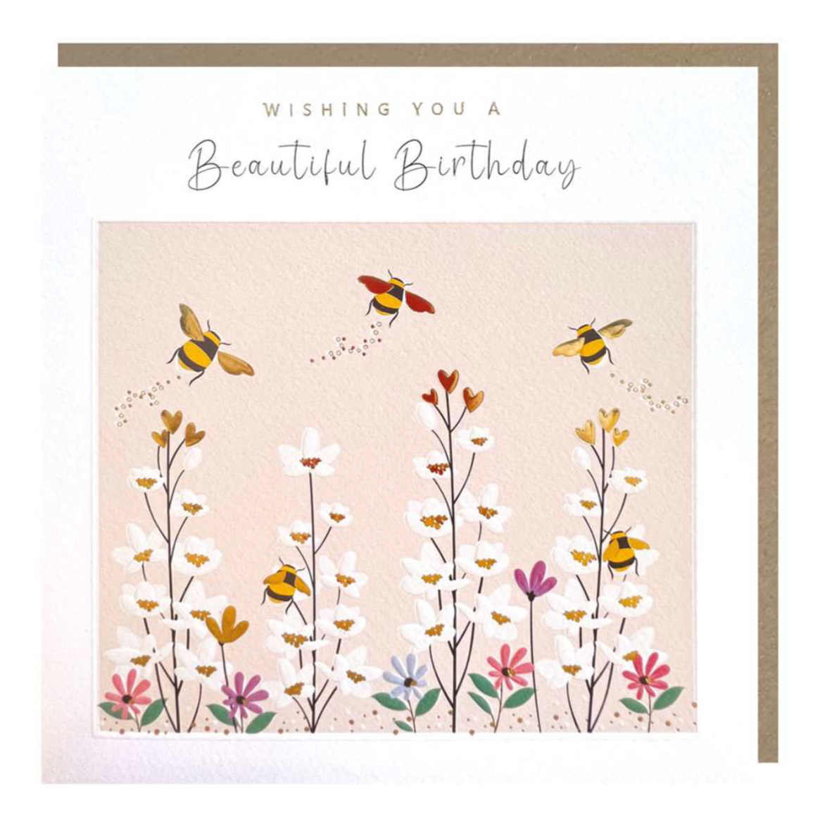 GREETING CARD - BIRTHDAY, BEES