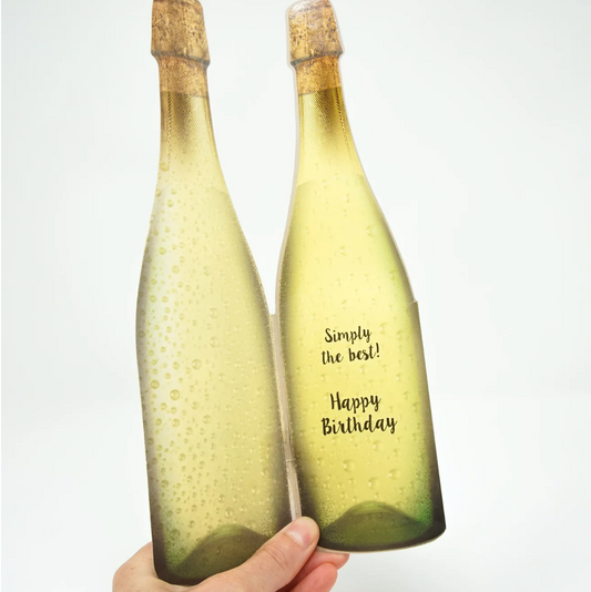 CHAMPAGNE CARD - HAPPY BD AGE 70