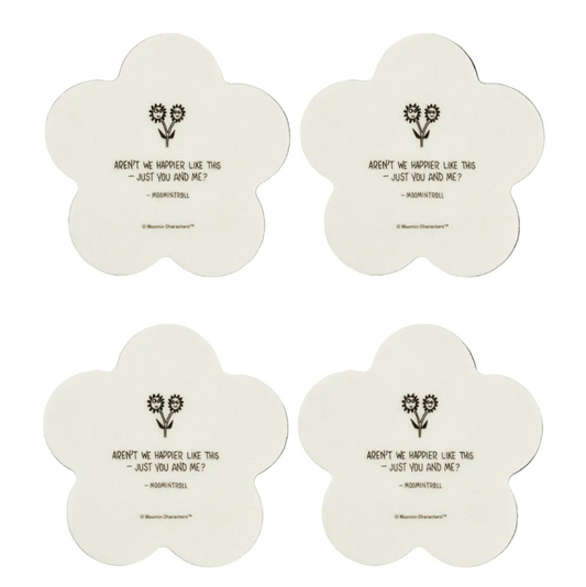 MOOMIN COASTERS, SET OF 4 - FLOWERS