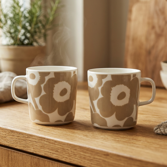 MARIMEKKO MUG, OIVA - UNIKKO, BEIGE SIZE LARGE