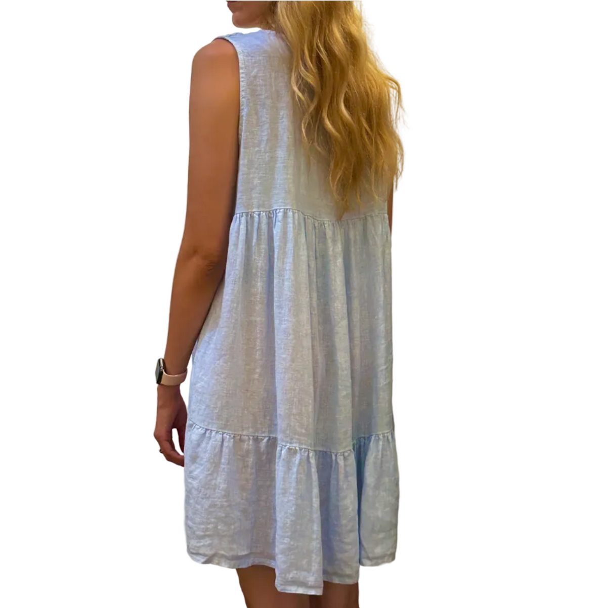 DRESS LINEN - LIGHT BLUE