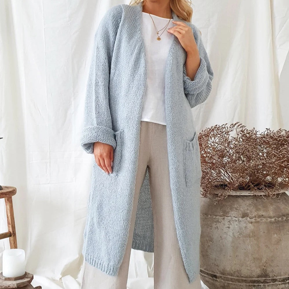 CARDIGAN, SLOWLY MORNING - ICE BLUE