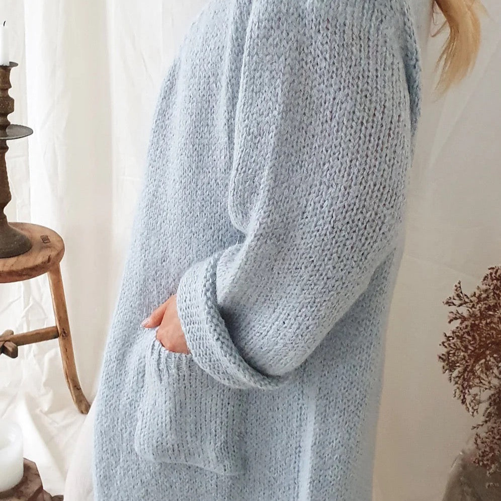 CARDIGAN, SLOWLY MORNING - ICE BLUE
