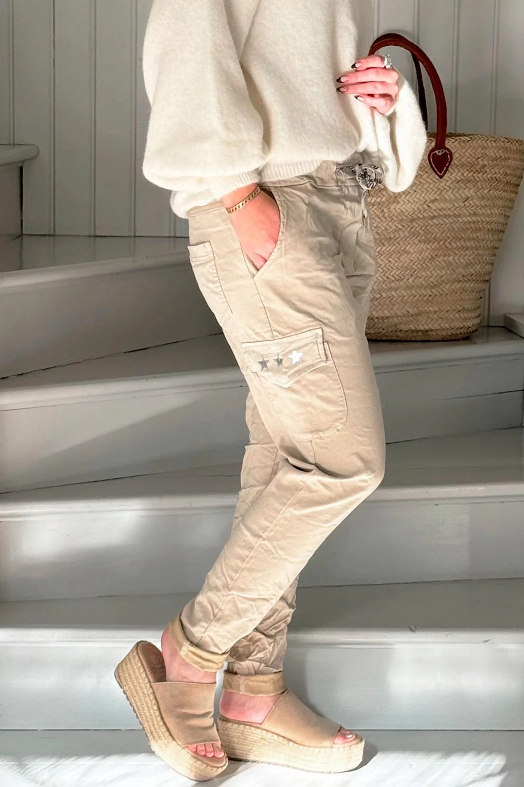 JOGGERS (STAR) - CASHMERE