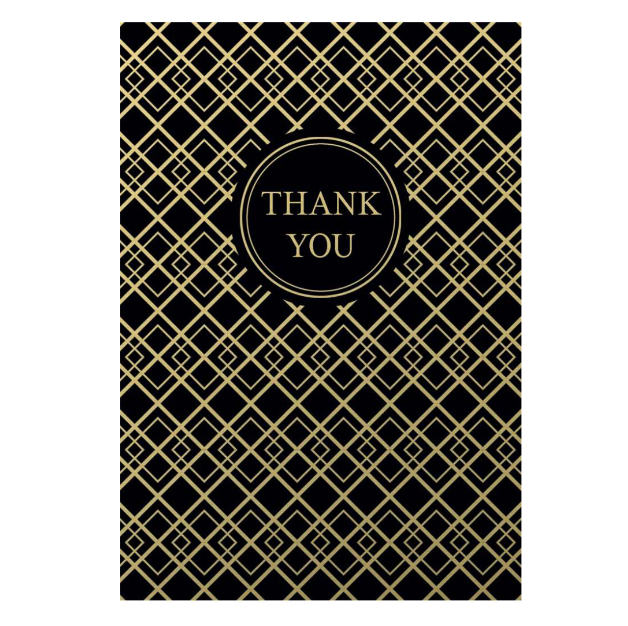 BOX NOTE - THANK YOU (BLK/GOLD)